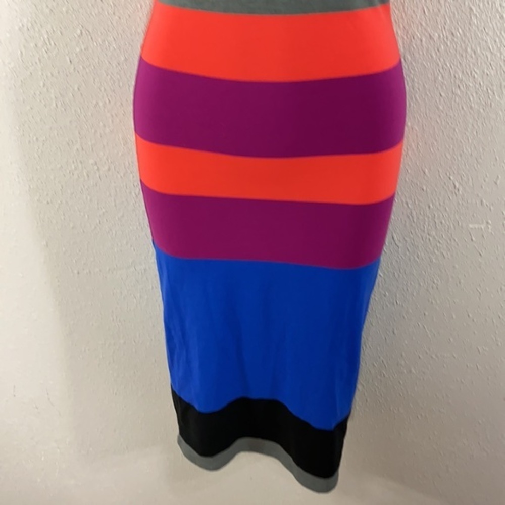 Nwt Express Multi Stripe Racerback Tank Dress - image 4